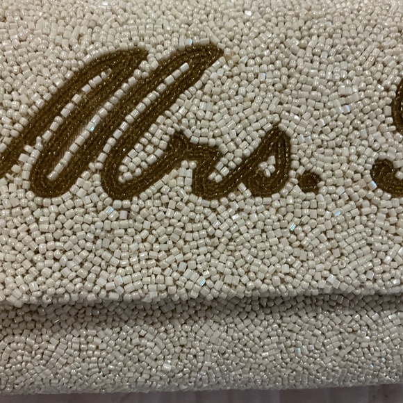 PRETTY ROBES Custom Hand Beaded Clutch Bridal Wedding Bride Bag - Picture 2 of 12